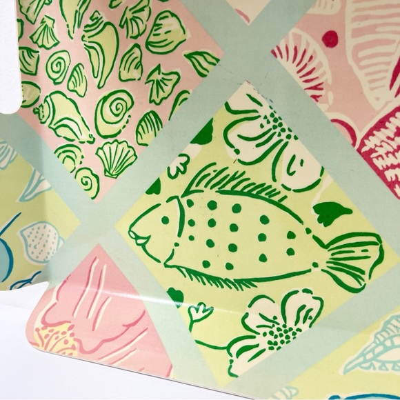 Vintage Lilly Pulitzer Patchwork Melamine Tray Large - Picture 6 of 12